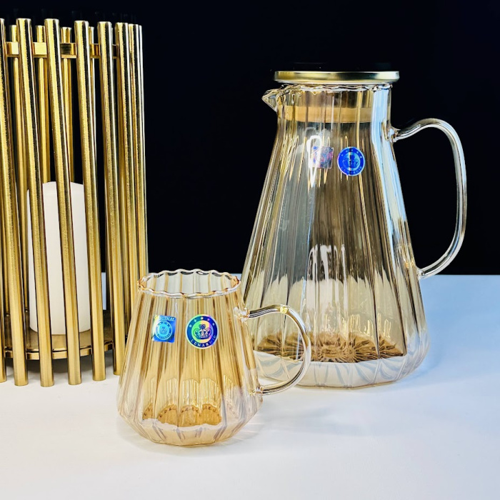 Комплект кувшин, стаканы GOLD