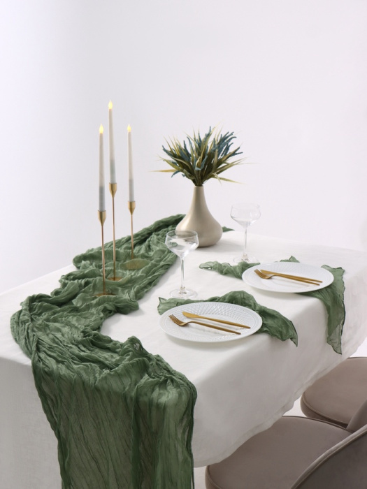 Скатерть прямоугольная GREEN 90*300 см