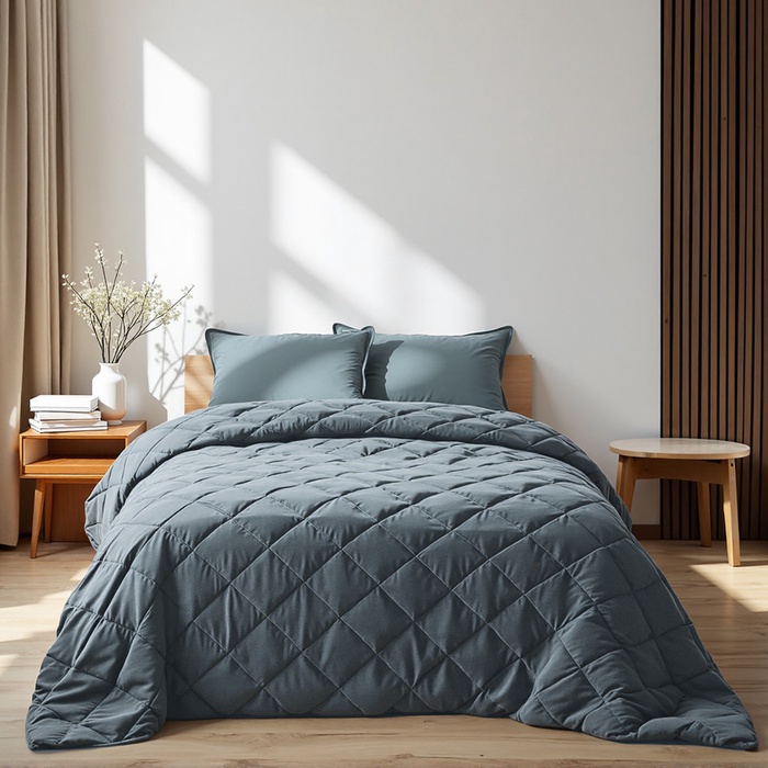 Покрывало ETHEL GRAY BLUE 220*240 см