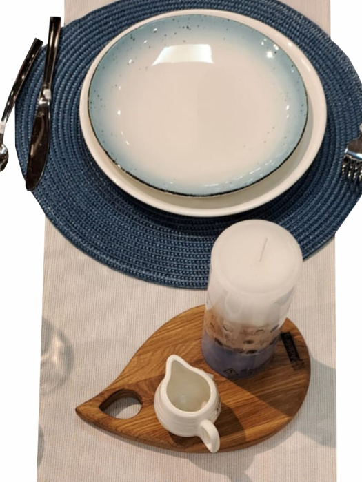 Скатерть прямоугольная BEIGE 30*150 см(фото3)