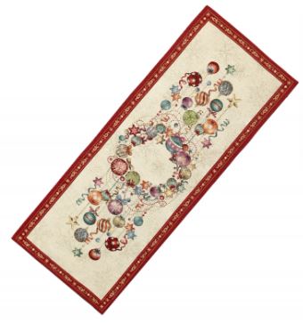 Скатерть прямоугольная декоративная FIREWORKS 44*140 см