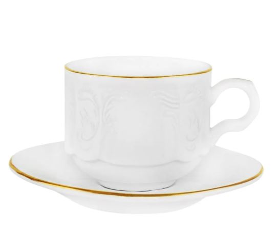Чашка с блюдцем MARIA GOLD: купить за 950 руб  Чашка с блюдцем MARIA GOLD