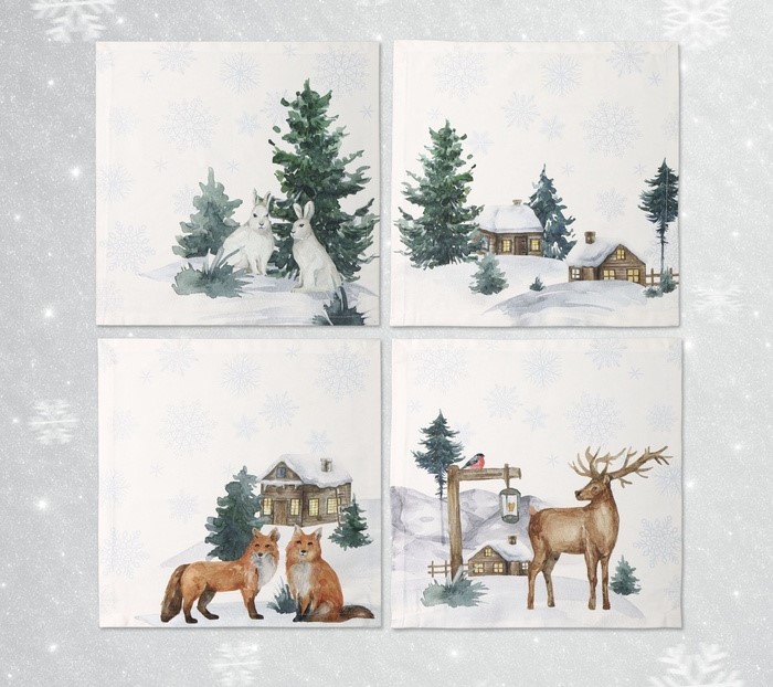 Комплект салфеток сервировочных Forest animals 4 шт