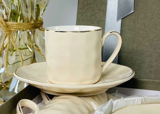 Чашка с блюдцем CREAM: купить за 550 руб  Чашка с блюдцем CREAM