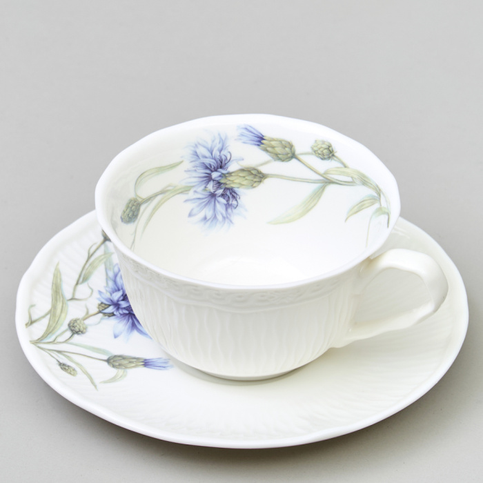 Чашка с блюдцем BLUET: купить за 1650 руб  Чашка с блюдцем BLUET