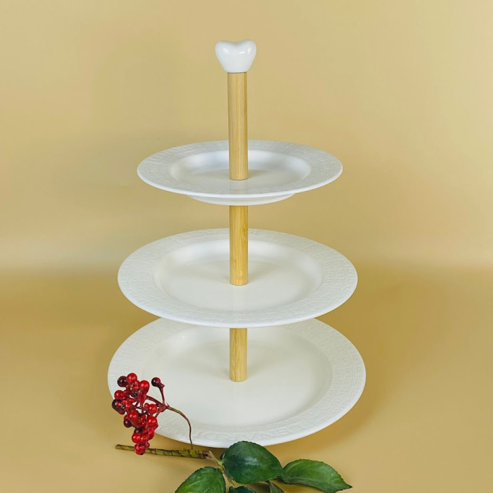 Блюдо трехуровневое BAMBOO