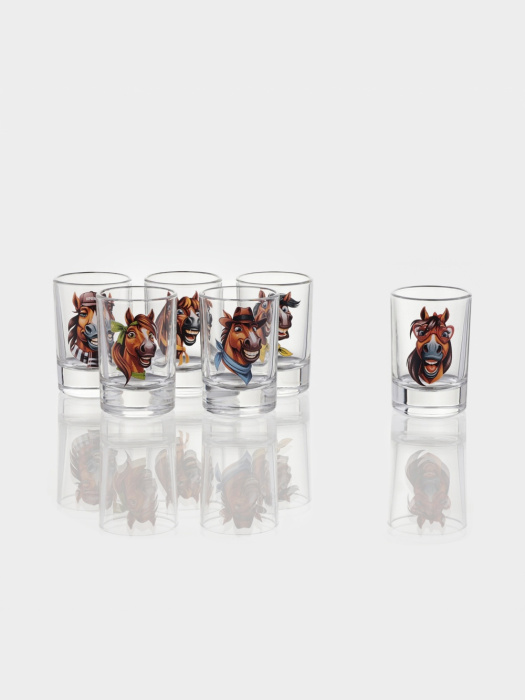 Комплект рюмок Crazy Horses 50 мл(фото2)