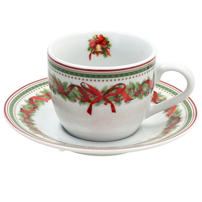 Чашка с блюдцем CHRISTMAS EVE
