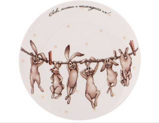 Десертная тарелка Rabbits
