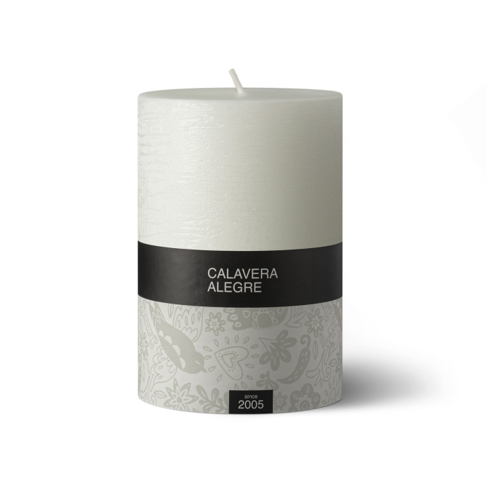 Свеча CALAVERA ALEGRE WHITE S