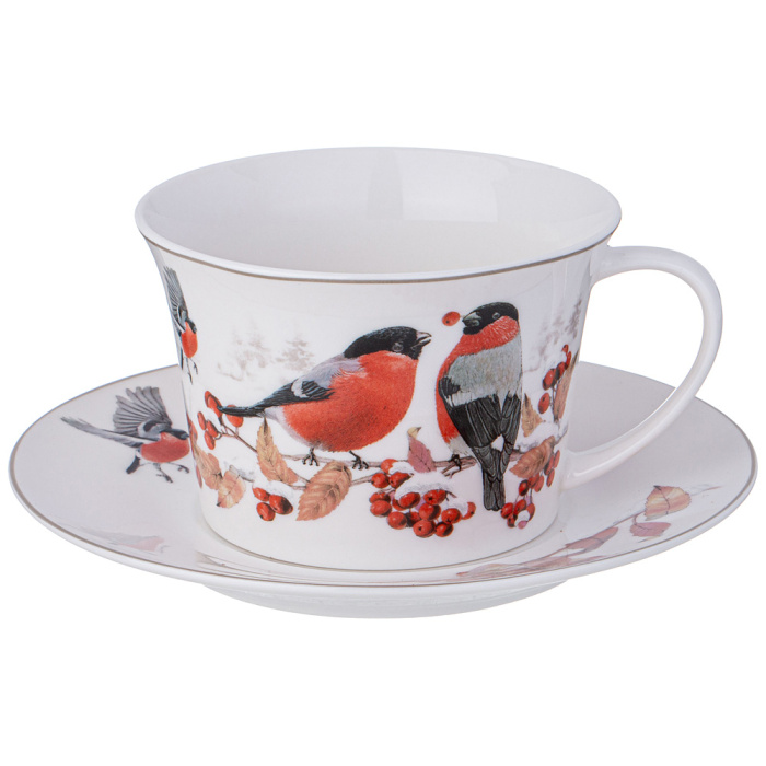 Чашка с блюдцем BULLFINCH