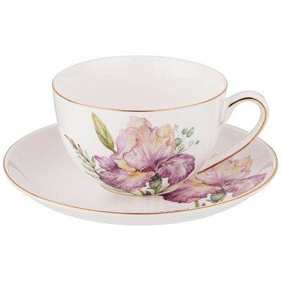 Чашка с блюдцем IRISES