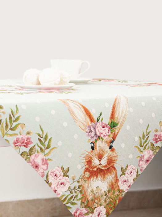 Скатерть декоративная RABBIT BLUE 100*100 см