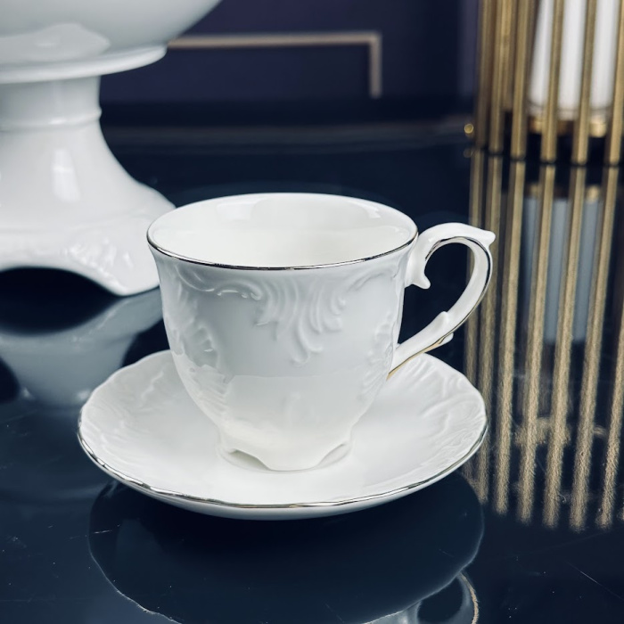 Чашка с блюдцем AURORA GOLD: купить за 775 руб  Чашка с блюдцем AURORA GOLD