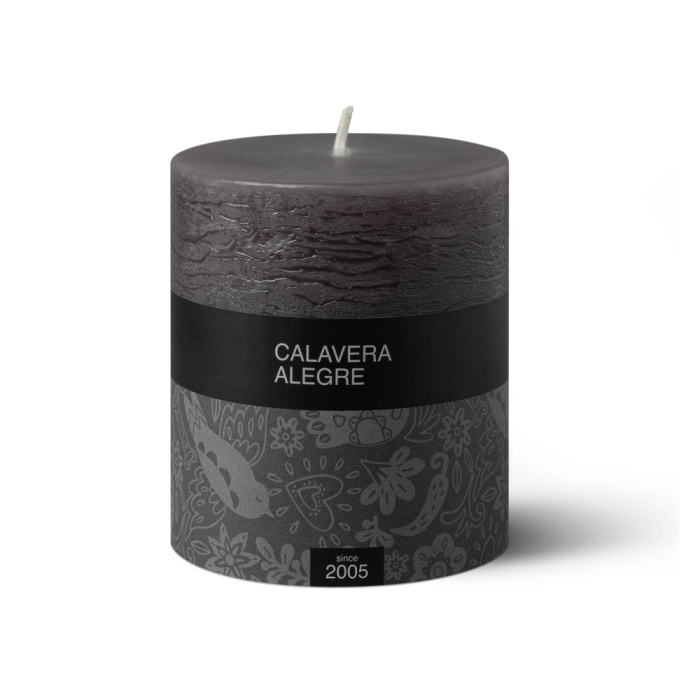 Свеча CALAVERA ALEGRE DARK GRAY XS