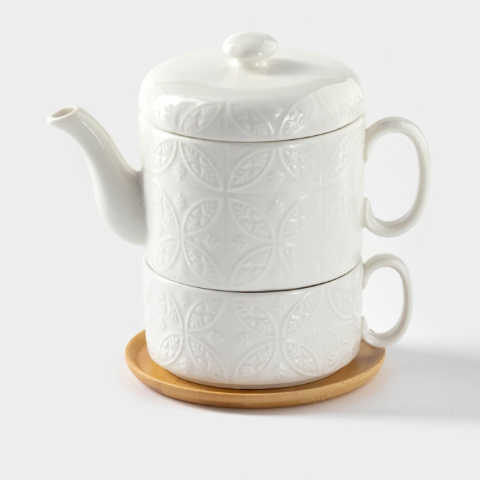 Чайник с чашкой, блюдцем BellaTenero