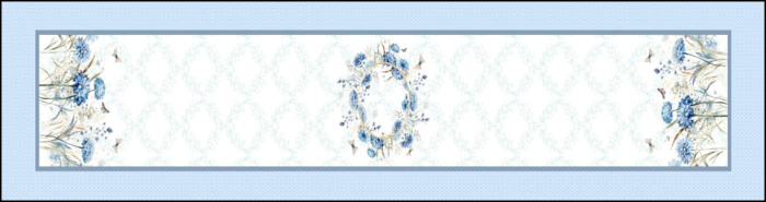 Delight blue (прямоугольная) 35*145 см(фото2)