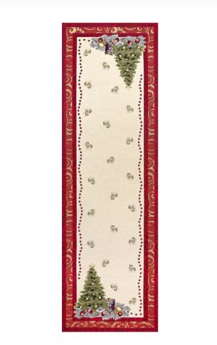 Скатерть прямоугольная декоративная CHRISTMAS NIGHT 44*135 см
