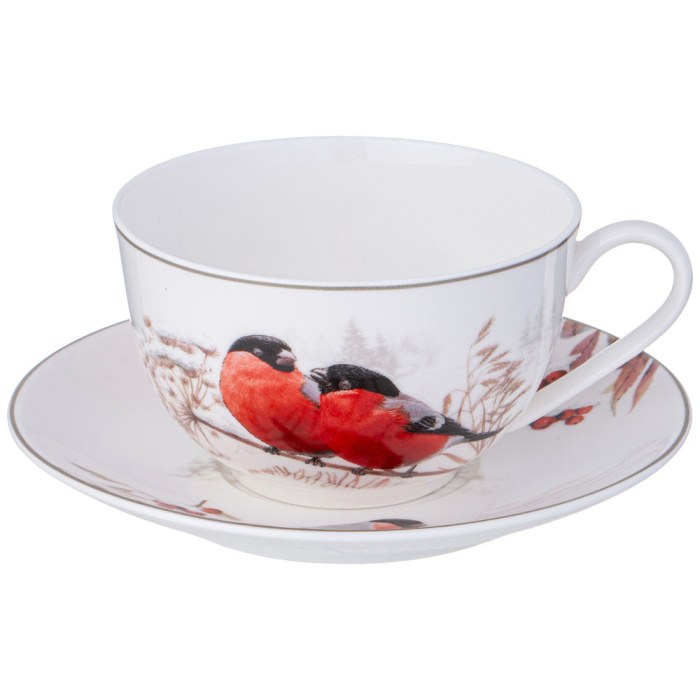 Чашка с блюдцем BULLFINCH: купить за 1495 руб  Чашка с блюдцем BULLFINCH