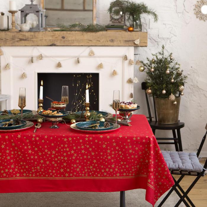 Скатерть Gold stars 110*149 см(фото1)