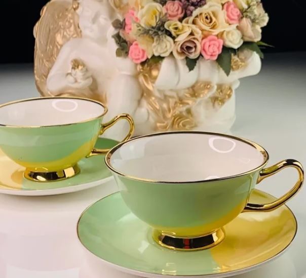 Чашка с блюдцем MINT: купить за 990 руб  Чашка с блюдцем MINT