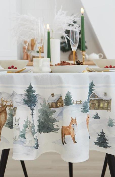 Скатерть (круглая) Forest Animals 150 см