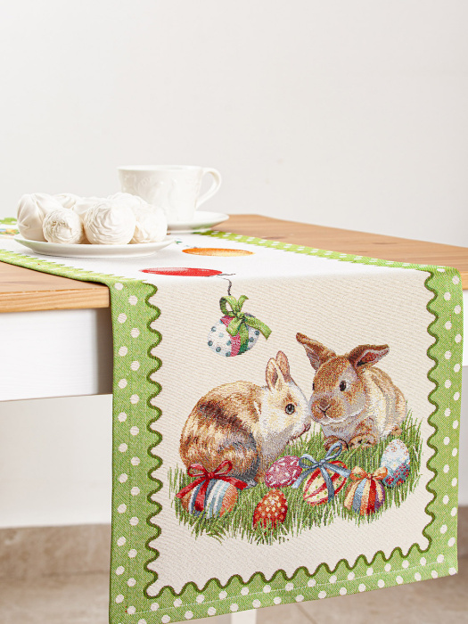 Скатерть прямоугольная декоративная RABBIT 44*140 см
