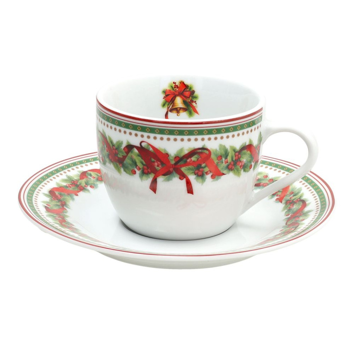 Чашка с блюдцем CHRISTMAS EVE