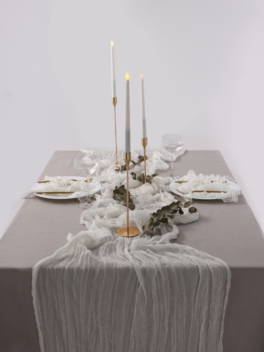 Скатерть прямоугольная WHITE 90*300 см