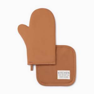 Комплект рукавица/прихватка Kitchen TERRACOTTA