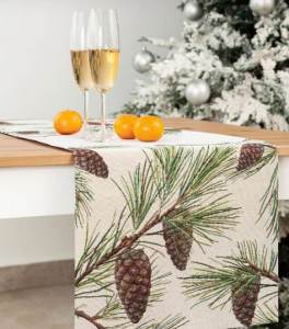 Скатерть прямоугольная декоративная CONES 40*100 см