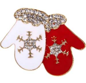 Брошь CHRISTMAS MITTENS