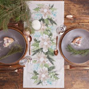 Скатерть прямоугольная New year leaves 30*70 см(фото1)