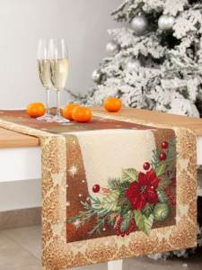 Скатерть прямоугольная декоративная KINGDOM 40*100 см