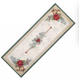 Скатерть прямоугольная декоративная CHRISTMAS DECOR 40*100 см