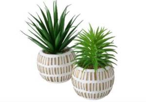 Цветок искусственный в горшке Aloe Vera