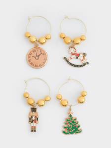 Комплект подвесок для бокалов New year 4 шт(фото1)