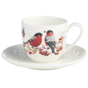 Чашка с блюдцем BULLFINCH: купить за 1750 руб  Чашка с блюдцем BULLFINCH