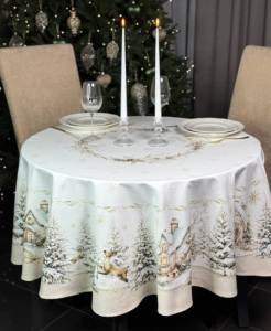 Скатерть (круглая) GOLDEN FOREST 150 см