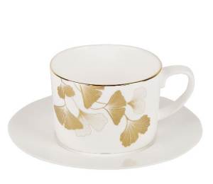 Чашка с блюдцем Ginkgo: купить за 1550 руб  Чашка с блюдцем Ginkgo