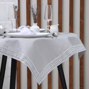 Скатерть Rhinestones Grey 85*85 см