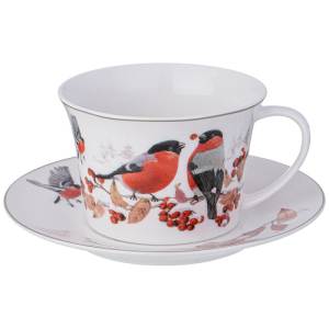 Чашка с блюдцем BULLFINCH