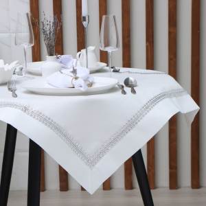 Скатерть Rhinestones White 85*85 см
