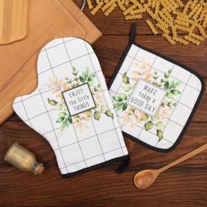 Комплект рукавица/прихватка Flora