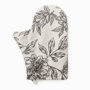 Рукавица Black flowers