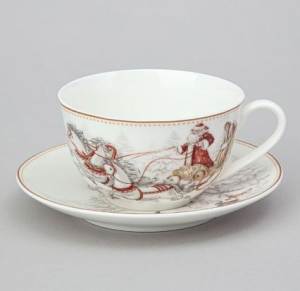 Чашка с блюдцем MOROZKO