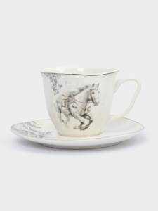Чашка с блюдцем White Horse(фото2)