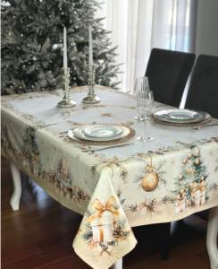 Скатерть (круглая) GOLDEN СHRISTMAS 170 см