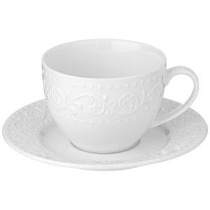 Чашка с блюдцем FLORAL: купить за 690 руб  Чашка с блюдцем FLORAL