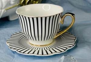 Чашка с блюдцем JACQUELINE: купить за 750 руб  Чашка с блюдцем JACQUELINE
